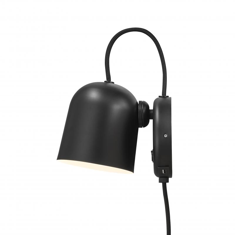 DFTP Angle USB Wandleuchte Schwarz